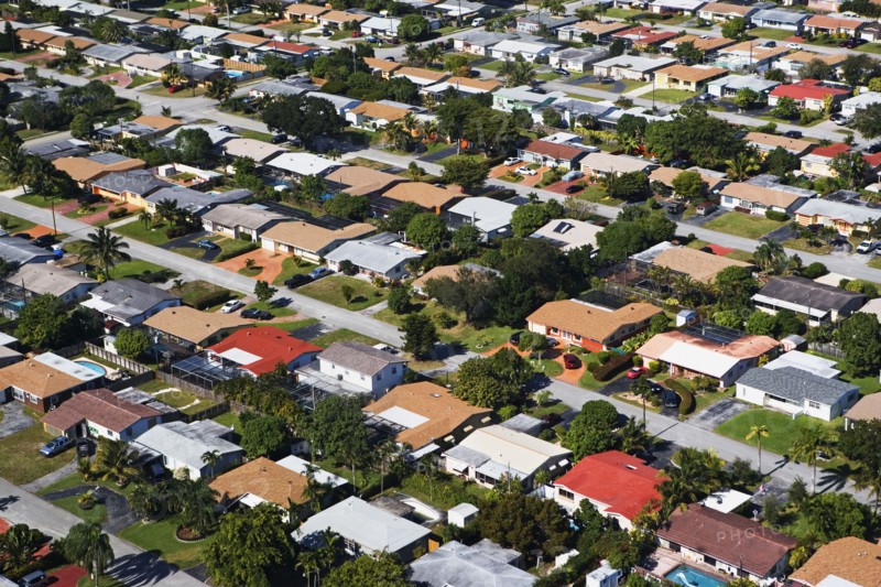Aerial view of houses. Photographer: fotog