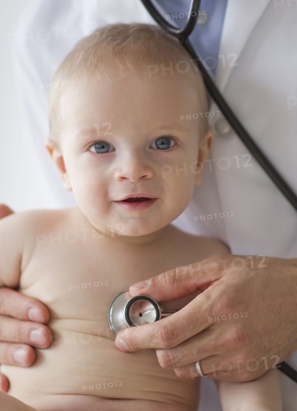 Doctor and baby.