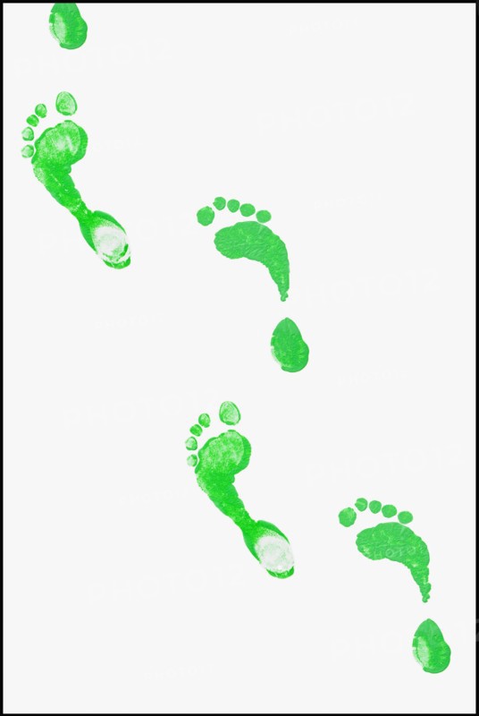 Green footprints. Photographe : Mike Kemp