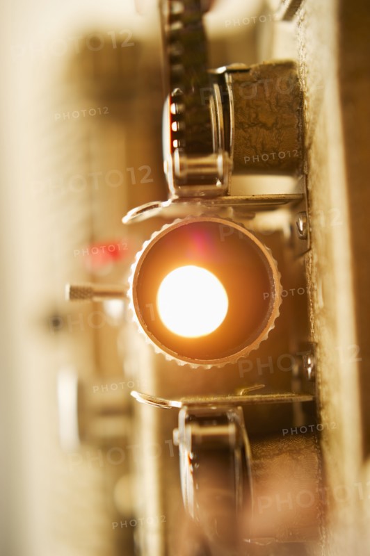 Antique movie projector.