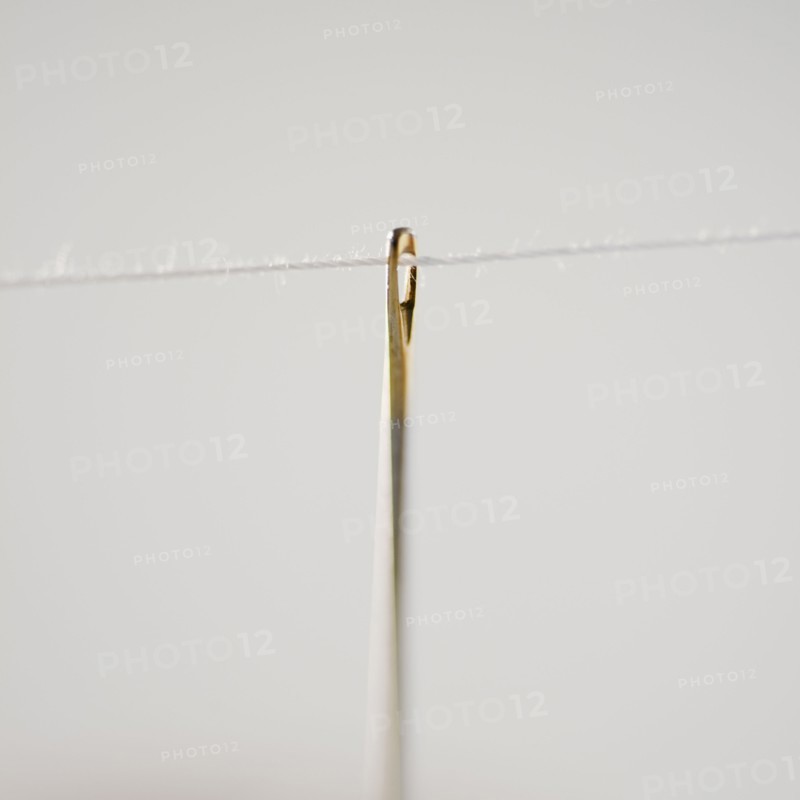 Threaded needle. Photographe : Jamie Grill