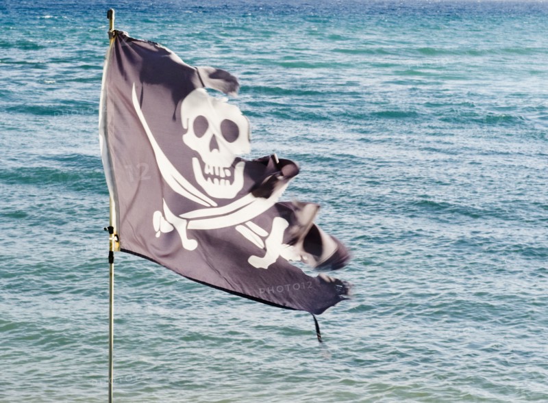 Tattered pirate flag. Photographe : Jamie Grill