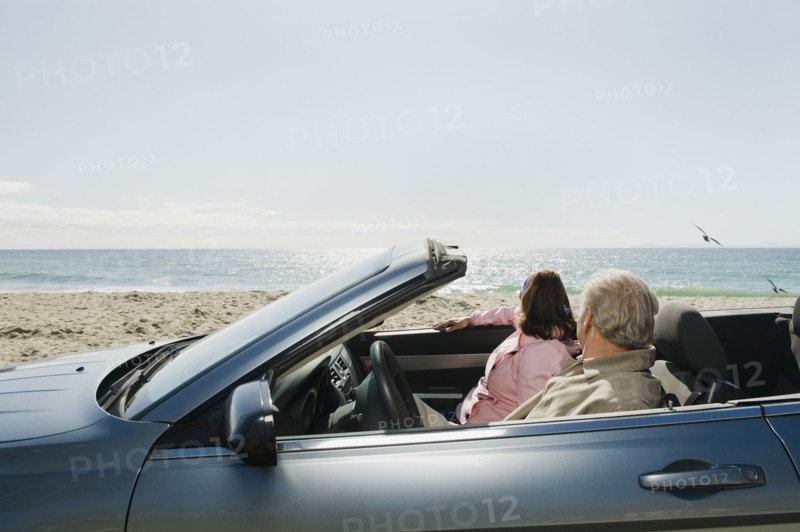 Couple on road trip.