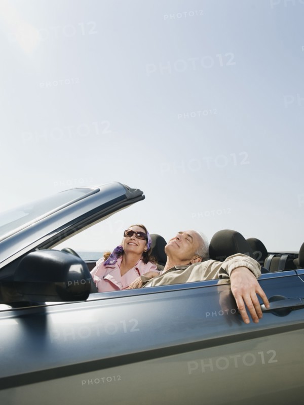 Couple on road trip.