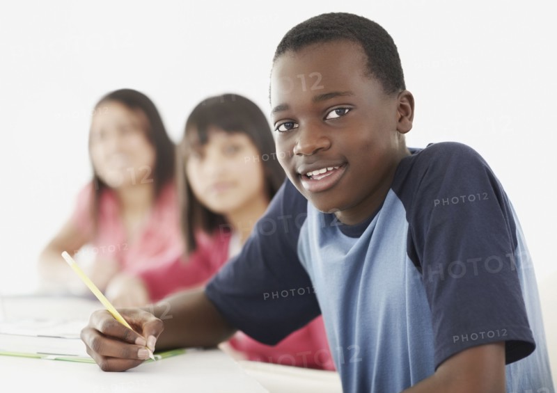 Students in classroom. Photographe : momentimages