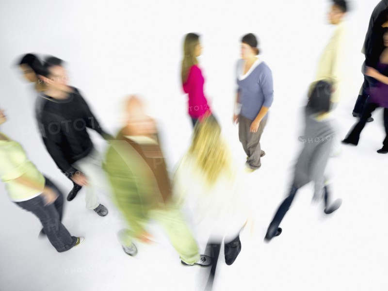 People in motion. Photographe : momentimages