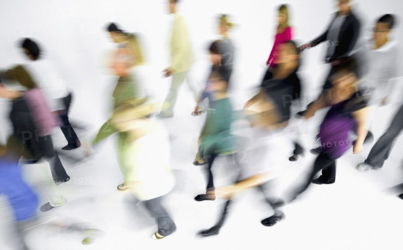 People in motion. Photographe : momentimages