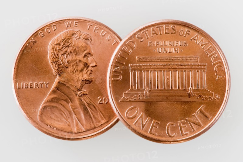 Two pennies.