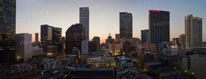 New Orleans skyline.