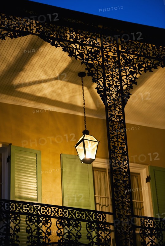 Balcony in French Quarter of New Orleans.