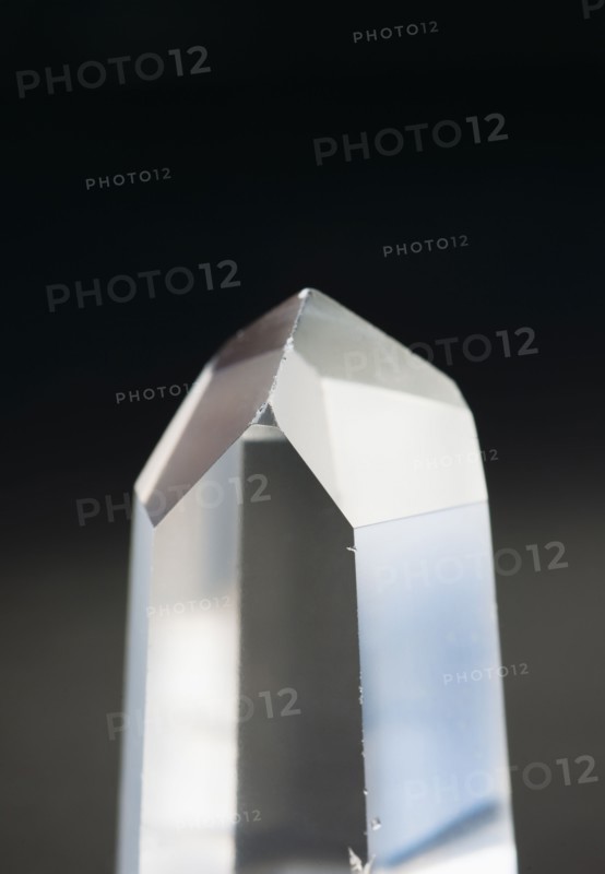 A pure quartz crystal.