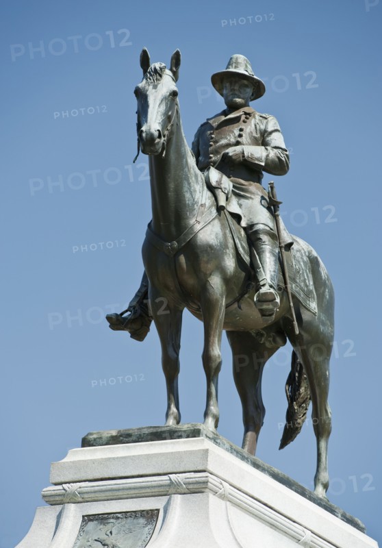 Statue of General Sherman at Vicksburg Military Park.