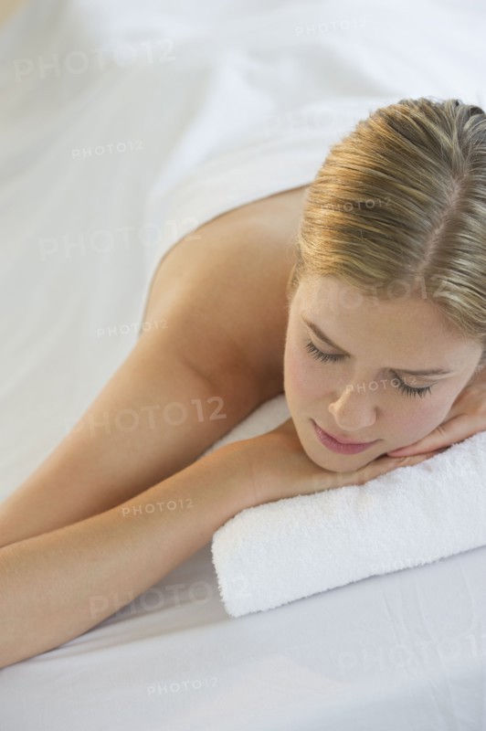 Woman at the spa.