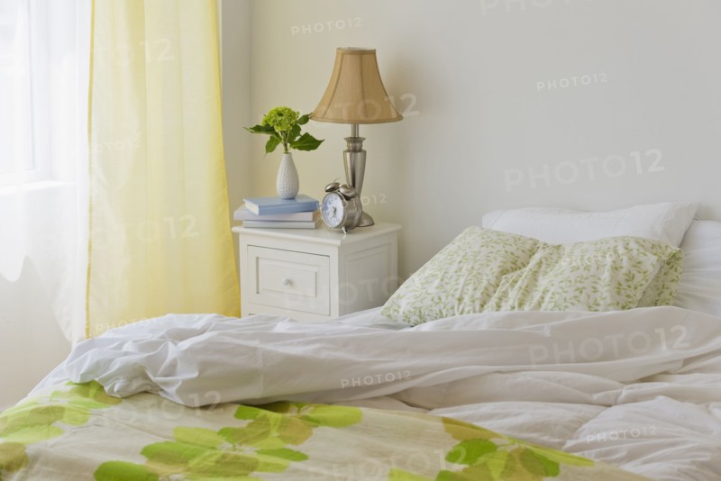 Unmade bed. Photo. Daniel Grill