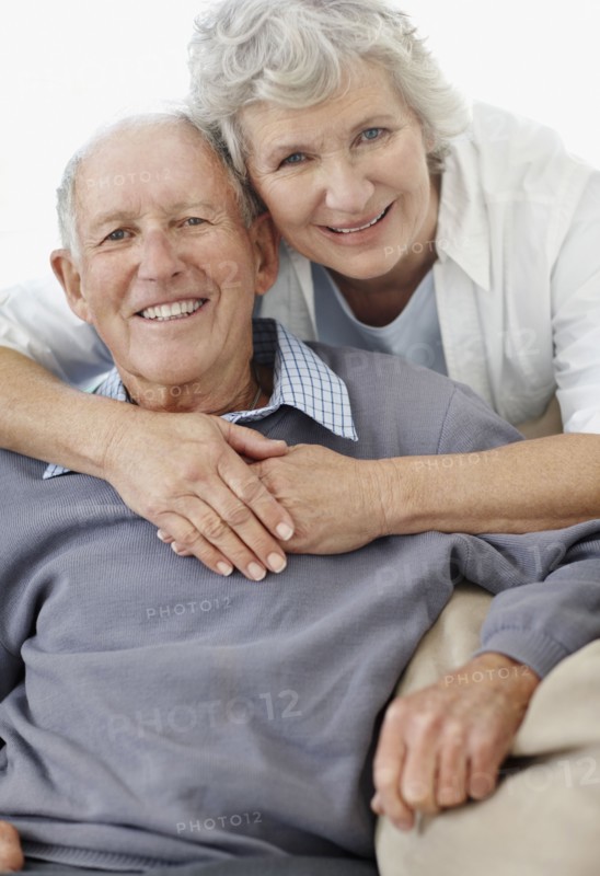 Affectionate senior couple. Photo. momentimages