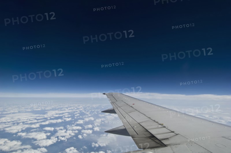 Wing on airplane. Photo. Antonio M. Rosario