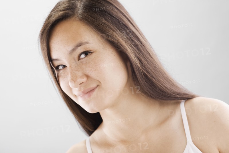 Pretty brunette woman. Photo. FBP