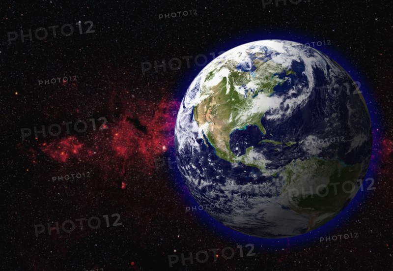 Earth and the milky way. Photo. Antonio M. Rosario