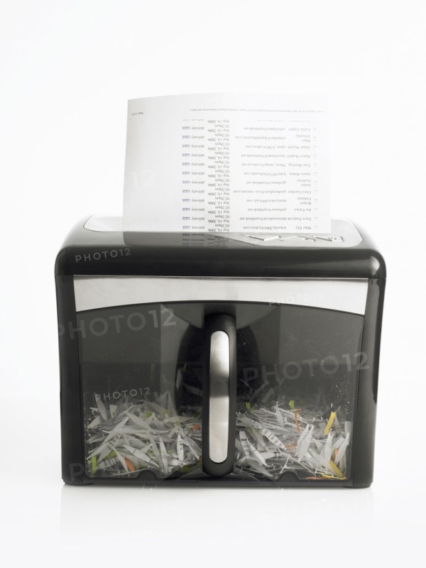 Paper shredder. Photo : David Arky