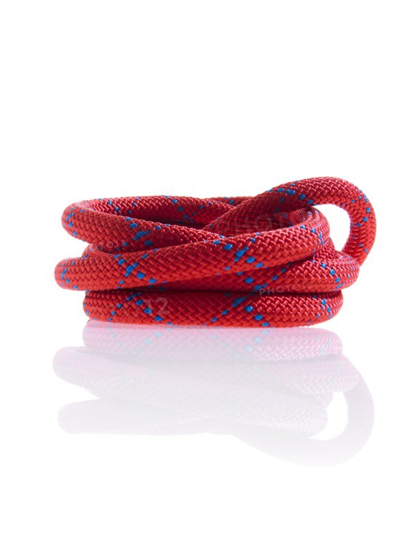 Red and blue rope. Photo. David Arky