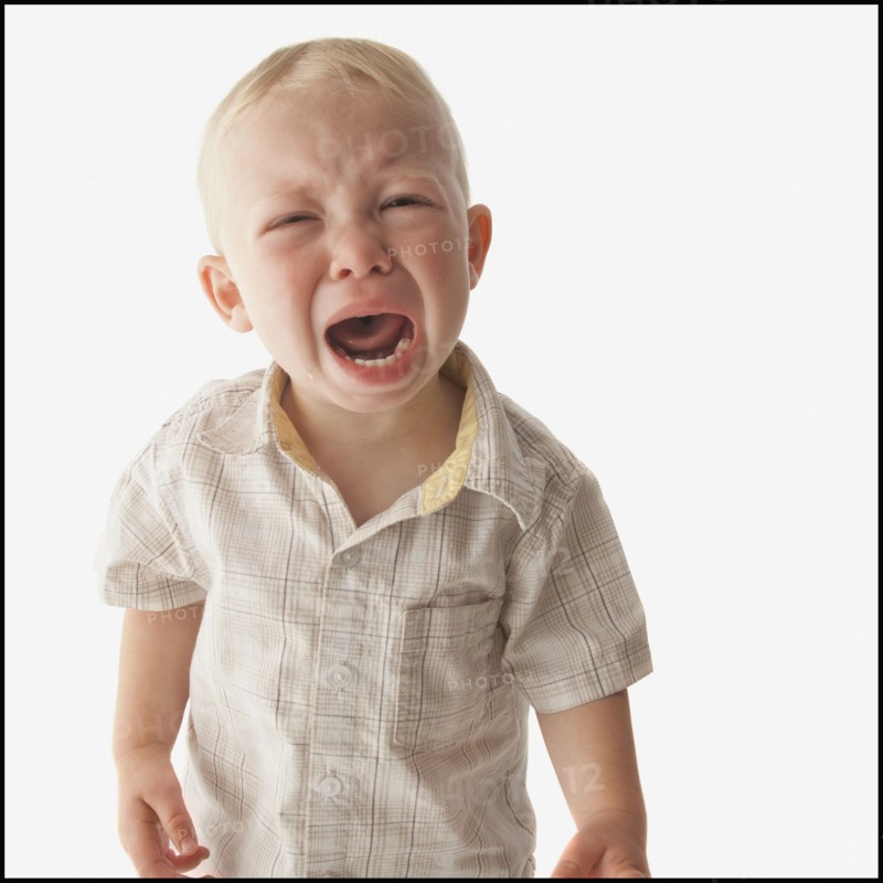 Crying toddler. Photo : Mike Kemp