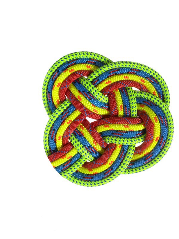 Colorful ropes looped together. Photo : David Arky