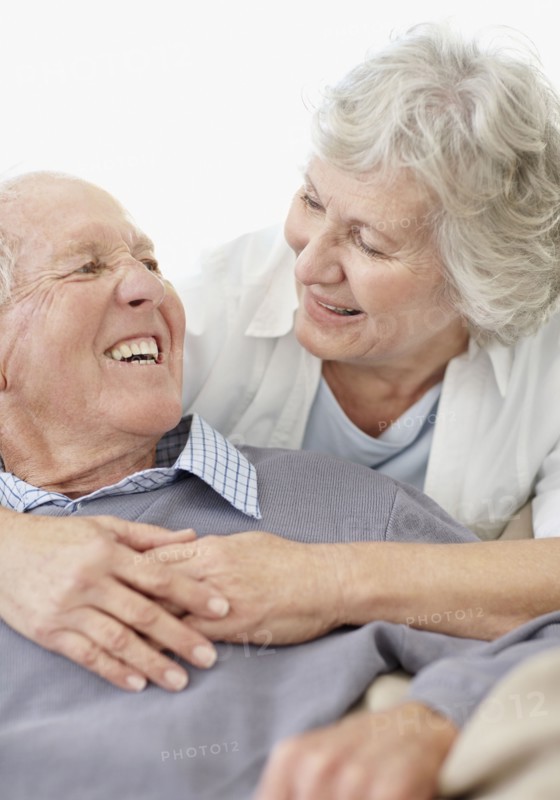 Affectionate senior couple. Photo. momentimages