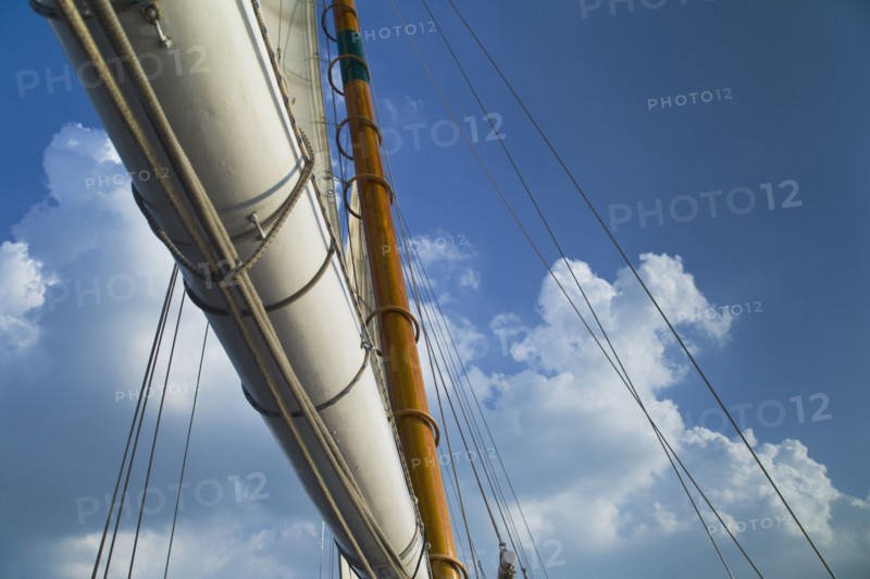 Sail on schooner.