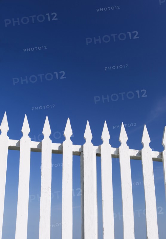White picket fence.