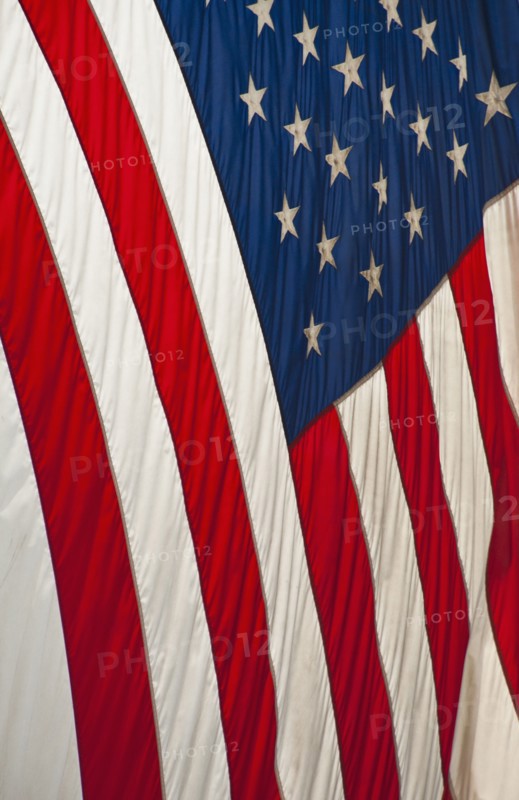 American flag.