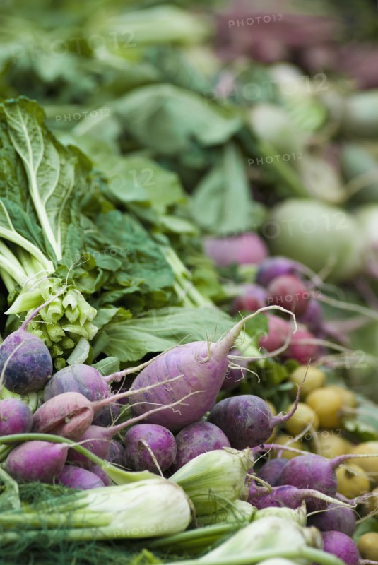 Produce display at farmer's market. Photo : Antonio M. Rosario