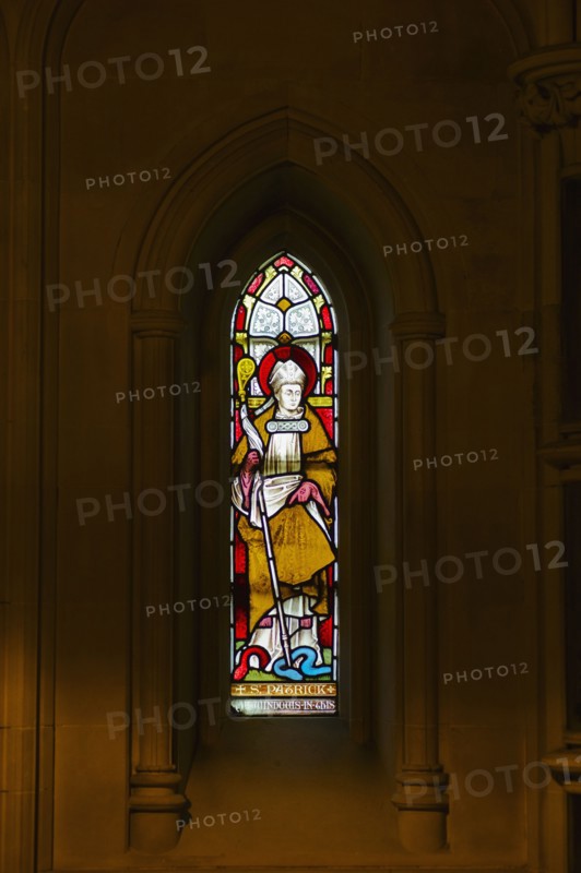 Stained glass window in Christ Church Cathedral.