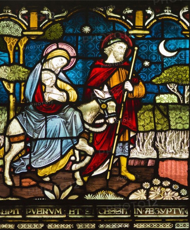 Stained glass window in Christ Church Cathedral.