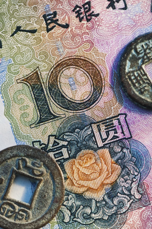 Chinese currency.
