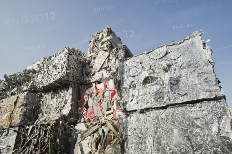 Stacks of recycled metal. Photo. Erik Isakson
