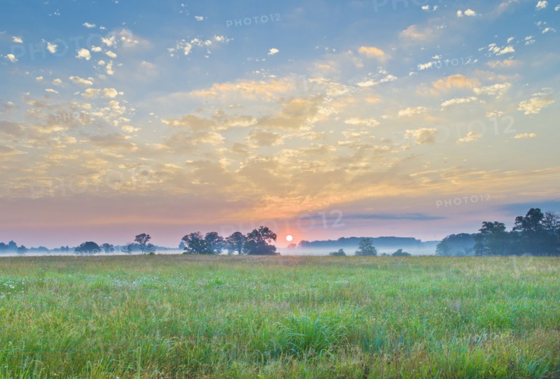 Sunset over Gettysburg National Military Park.
