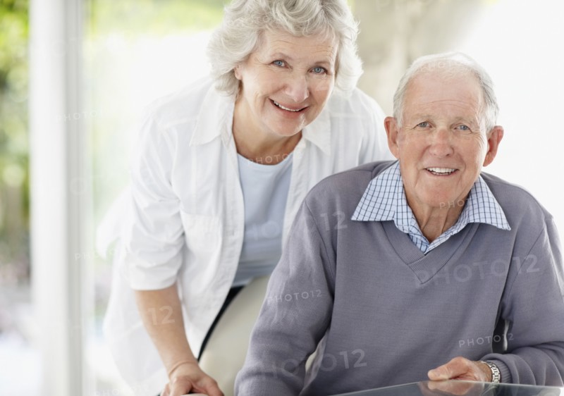 Cheerful senior couple. Photo. momentimages