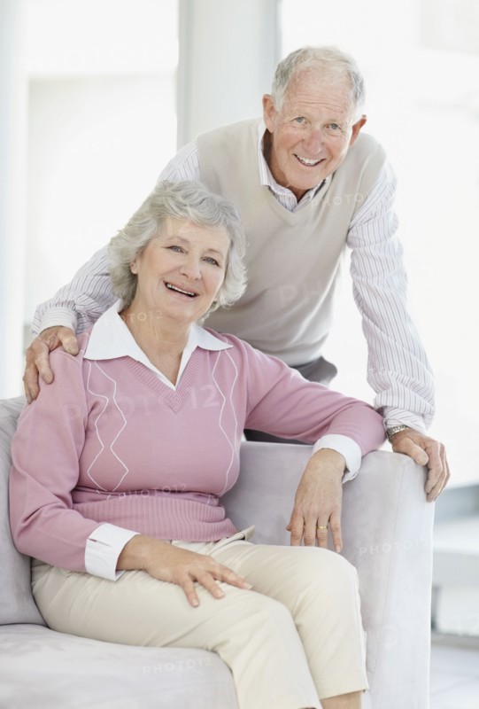 Affectionate senior couple. Photo. momentimages