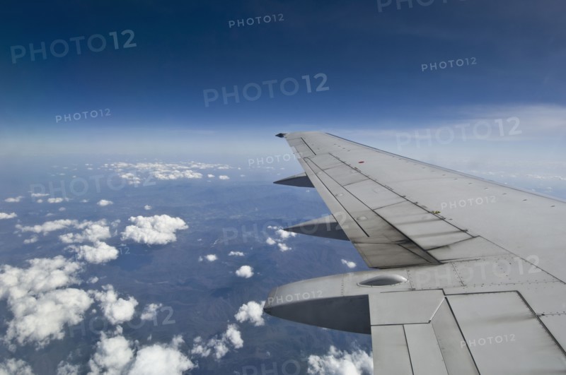 Wing on airplane. Photo. Antonio M. Rosario