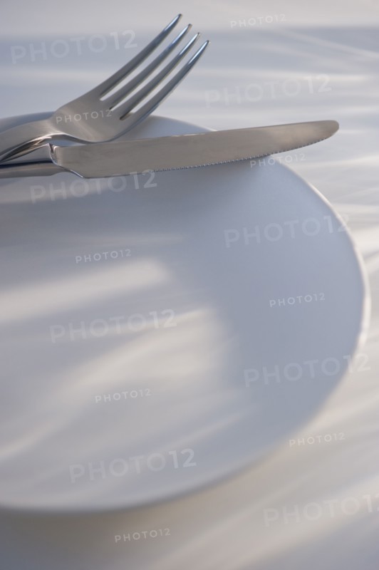 Plate knife and fork. Photo : Daniel Grill