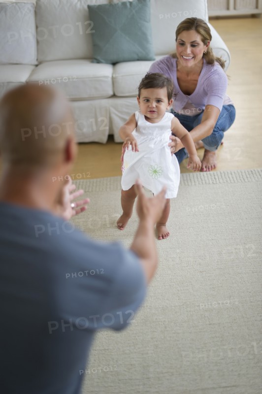 Young family with small girl (12-18 months).