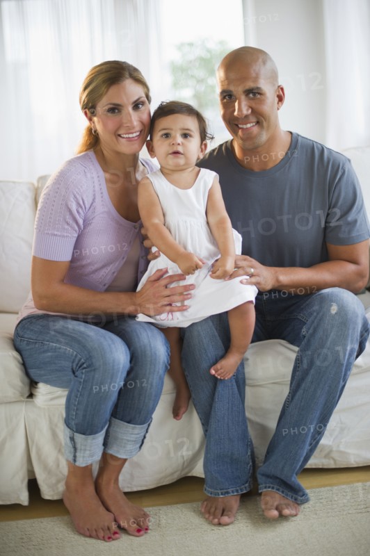 Young family with small girl (12-18 months).