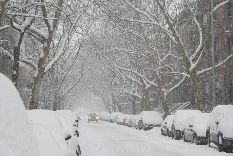 Street in snow. Photo : Antonio M. Rosario