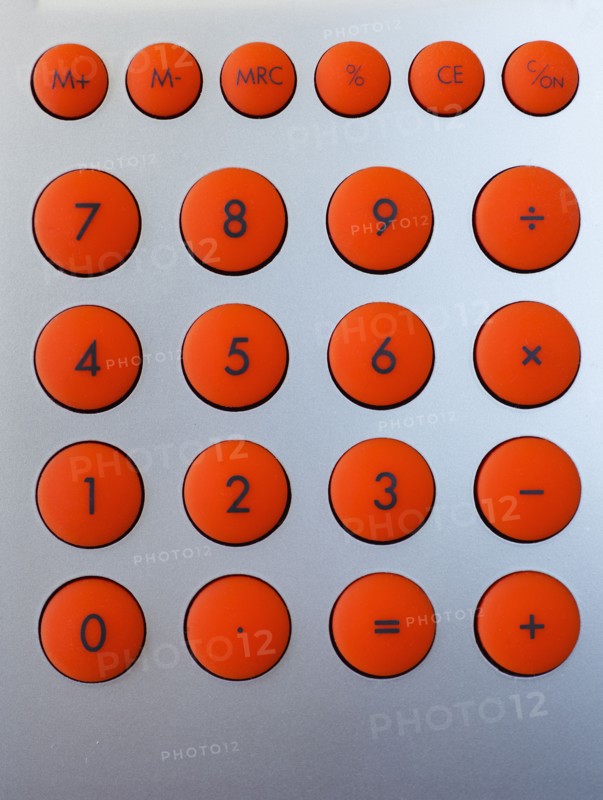 Calculator keypad.