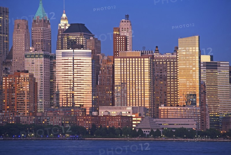 USA, New York State, New York City, View of Battery Park. Photo : fotog