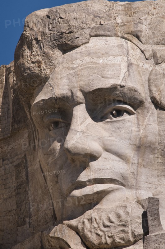 USA, South Dakota, Abraham Lincoln on Mt Rushmore National Monument. Photo : Gary J Weathers