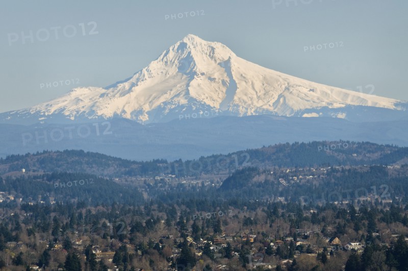 USA, Oregon, Mount Hood in winter. Photo : Gary J Weathers
