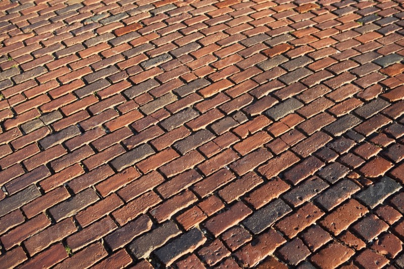 USA, Massachusetts, Boston, cobblestoned road. Photo : fotog