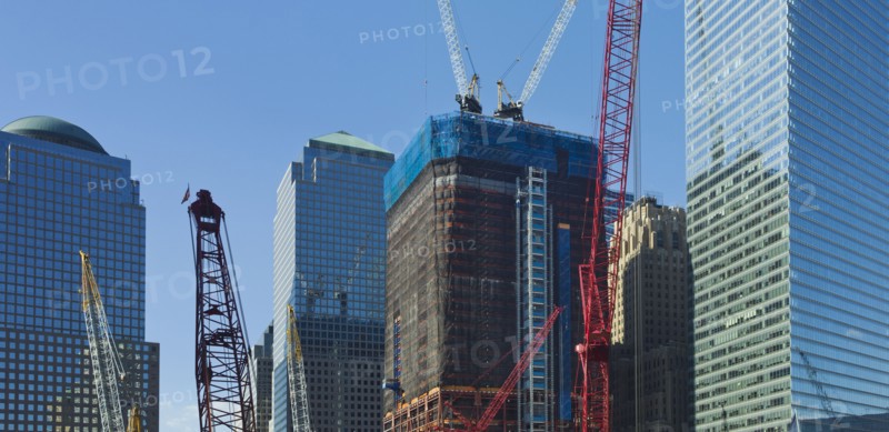 USA, New York, New York City, Construction site of World Trade Center.