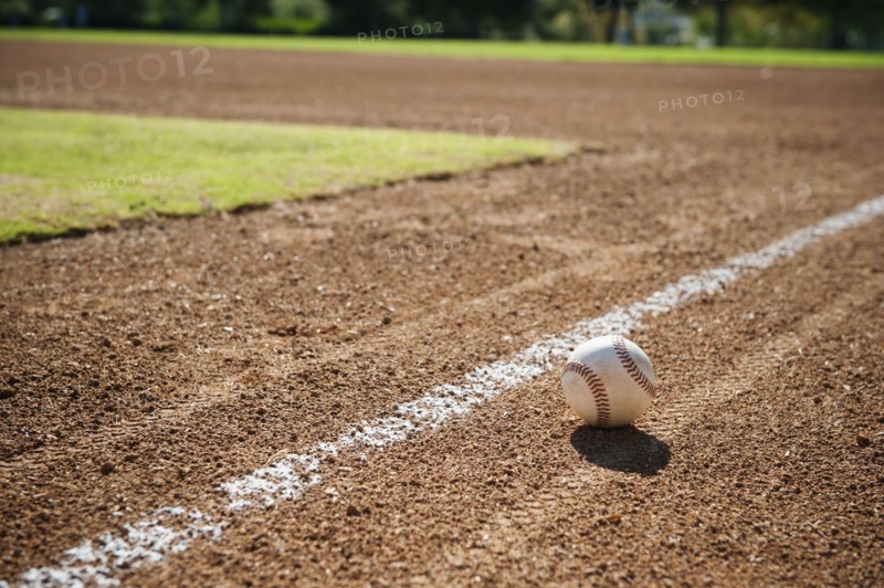 USA, California, Ladera Ranch, baseball diamond.